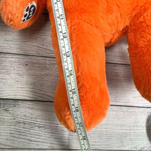 Build a Bear Glow in the Dark Halloween Orange Pumpkin Bear Toy Plush - Picture 8 of 8